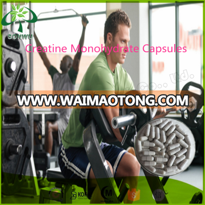 Creatine monohydrate powder capsules